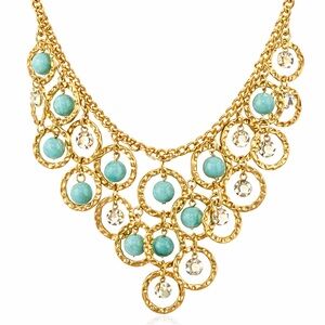 Handmade Hammered Metal Bead Necklace